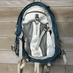The North Face Recon Backpack Blue Nylon Ripstop Daypack Hiking